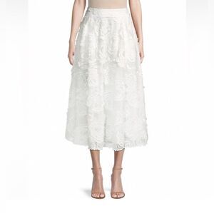 Ted Baker London Louelaa Midi Lace Skirt
